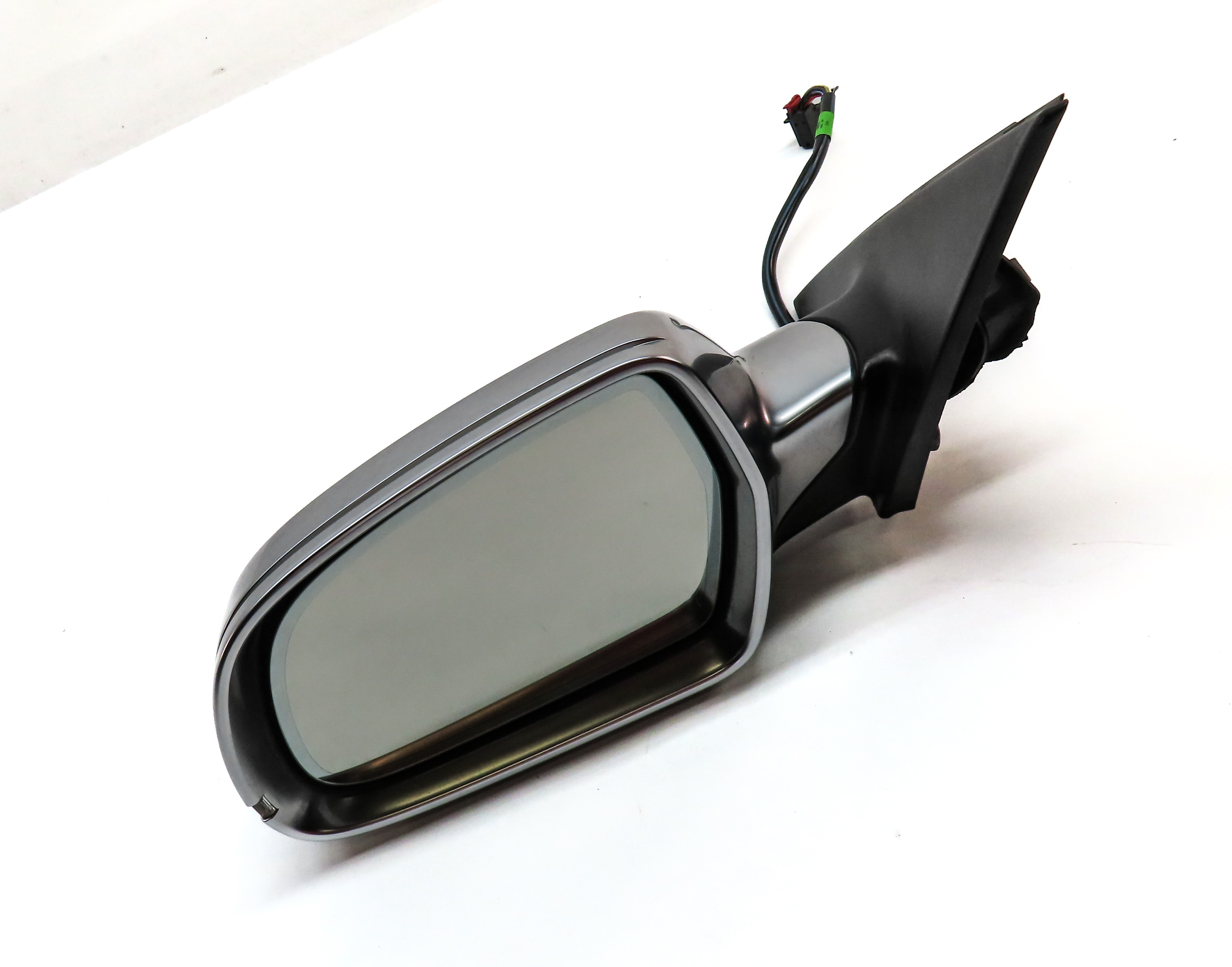 10-16 AUDI S4 (B8 8K) LEFT MANUAL FOLD HEATED AUTODIM DOOR MIRROR (ALUMINUM) — exact item pictured